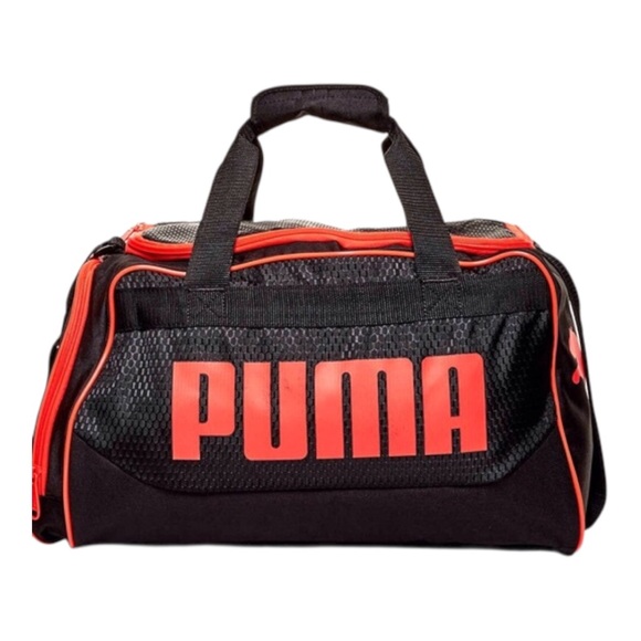 PUMA Men's Black and Red Duffel Bag - Picture 1 of 16